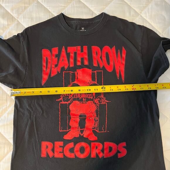 Death Row Records - Electric Chair - Black and Red T-shirt - Size M - Picture 5 of 7